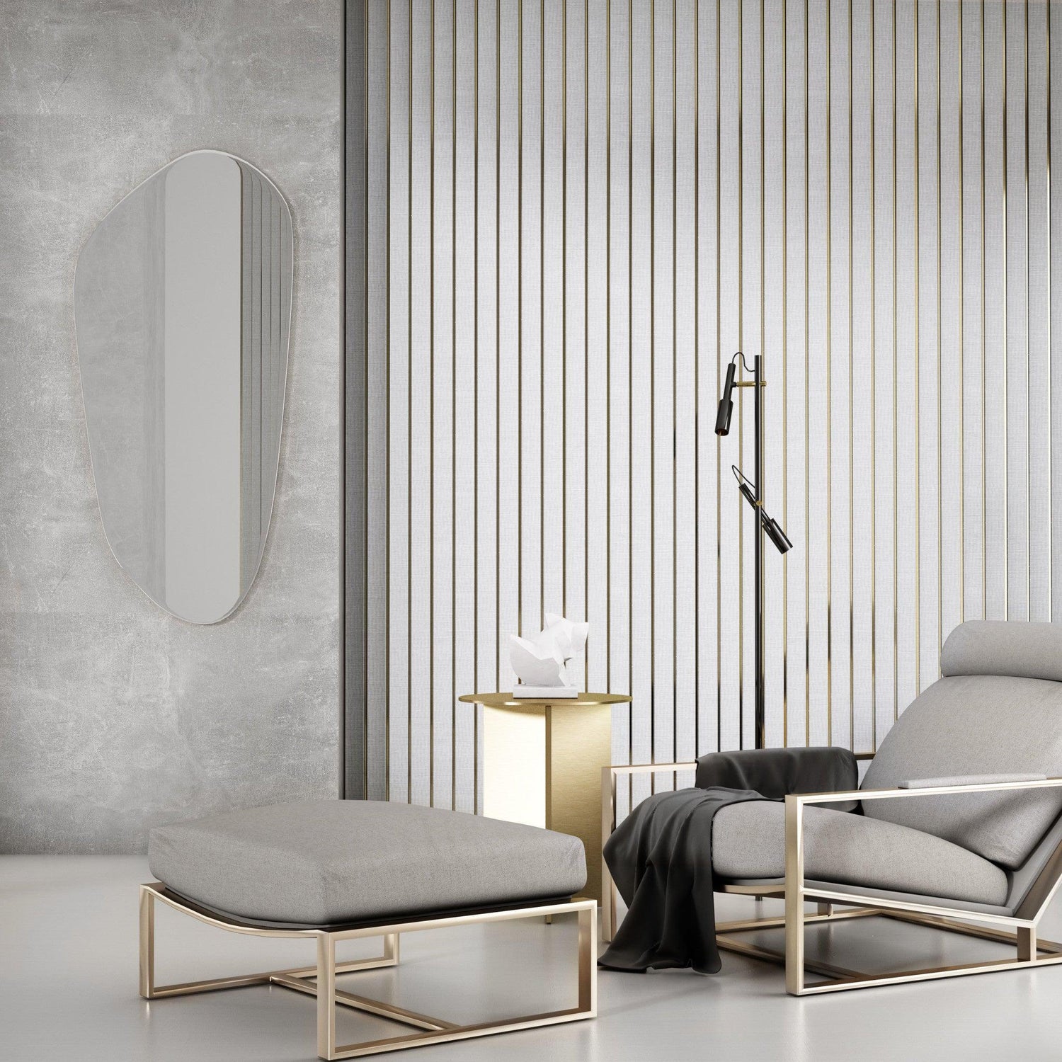 Lamelio 3D wandpaneel - Amber Grijs - Lamelio - Lamelio - livinglovely.nl