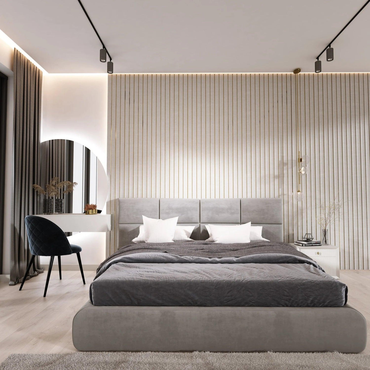 Lamelio 3D wandpaneel - Amber Grijs - Lamelio - Lamelio - livinglovely.nl