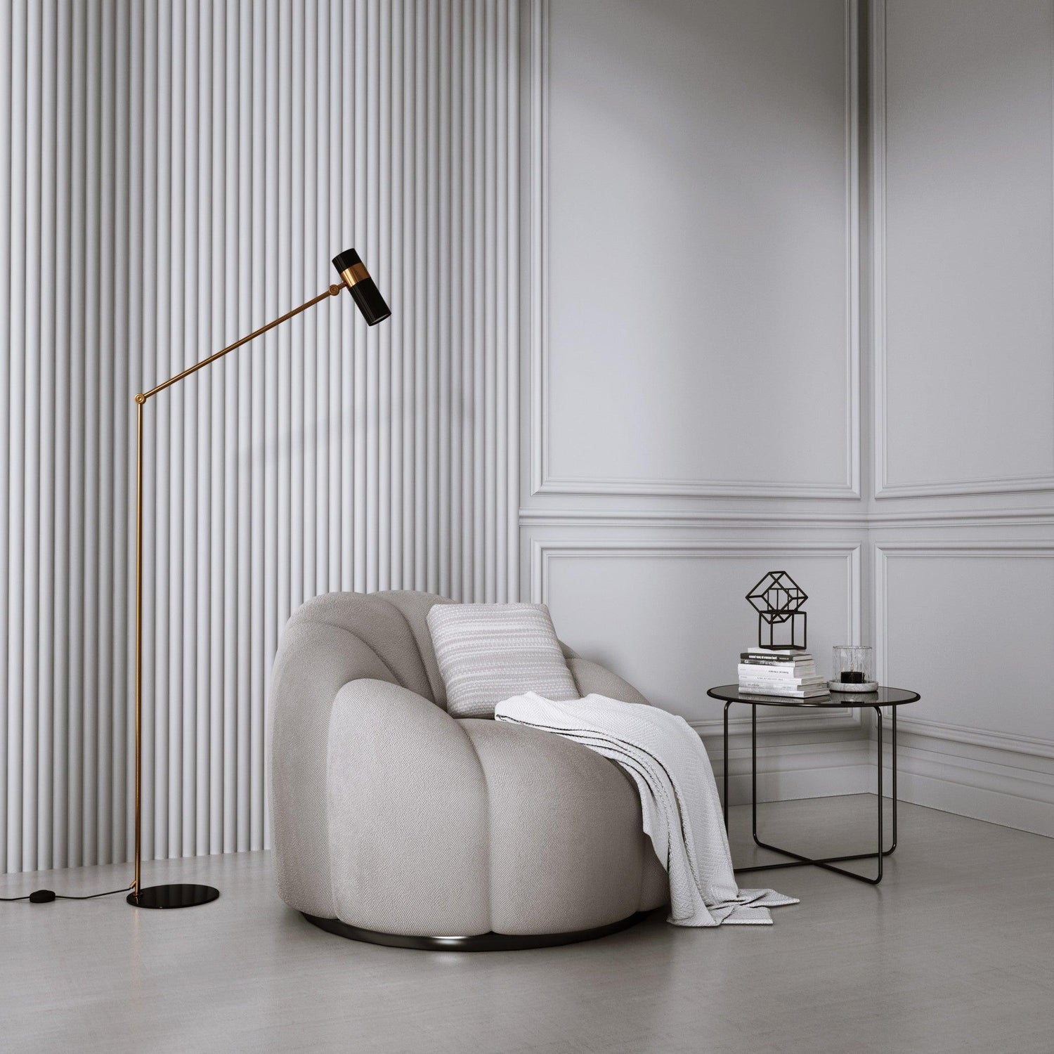 Lamelio 3D wandpaneel - Infinity Luna - Lamelio - Lamelio - livinglovely.nl