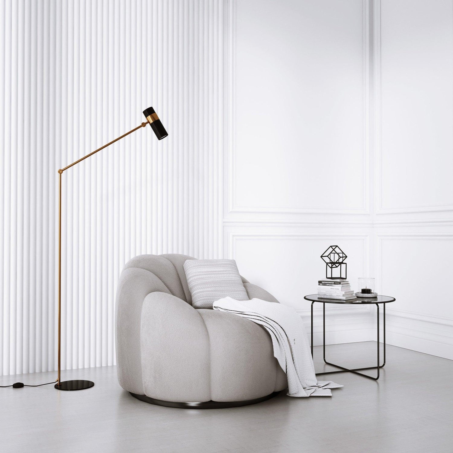 Lamelio 3D wandpaneel - Infinity Luna - Lamelio - Lamelio - livinglovely.nl