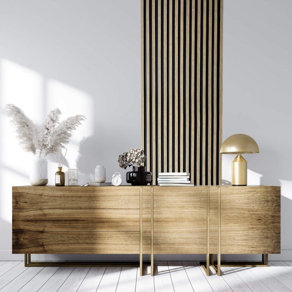 Lamelio Houtlook Wandpaneel - Vasco Eiken - Lamelio - Lamelio - livinglovely.nl