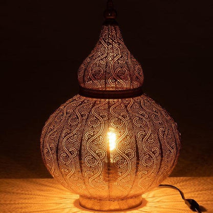 Lamp Aladin Metaal Goud Small - Tafellamp - J-Line - livinglovely.nl