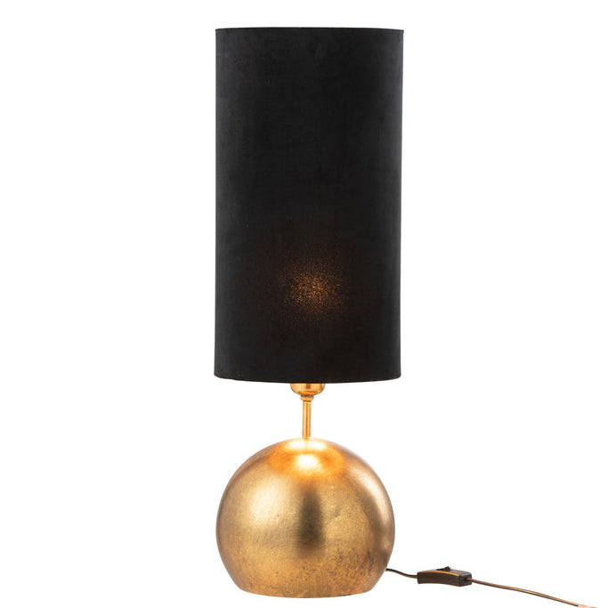 Lamp Ball Iron/Velvet Gold/Black - - J-Line - livinglovely.nl
