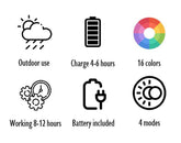 Lamp Bol Buiten Led Plastiek Mix Medium - Outdoor-verlichting - J-Line - livinglovely.nl