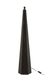 Lamp Foot Octogonal Hardwood Black , Vloerlamp , J-Line , livinglovely.nl