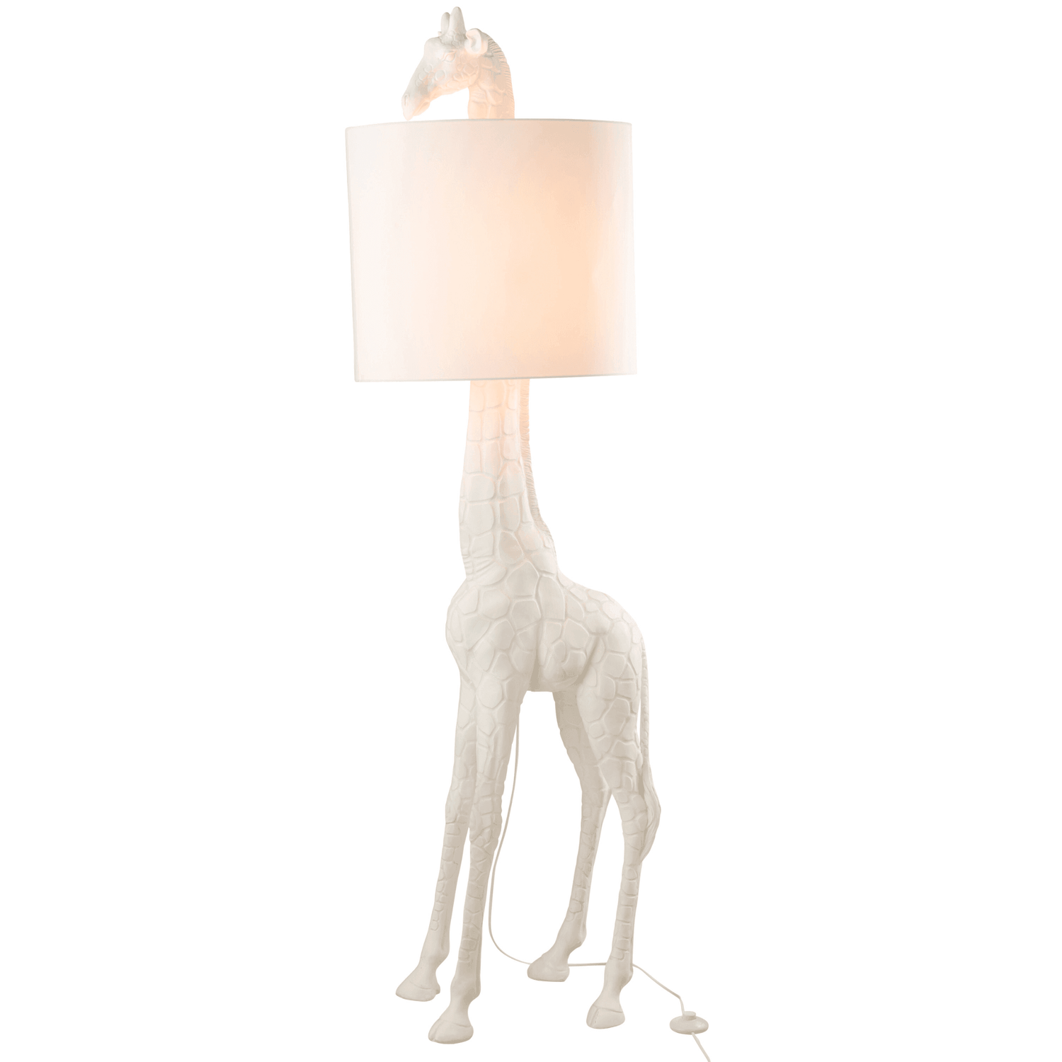 Lamp Giraf Poly Wit - Vloerlamp - J-Line - livinglovely.nl