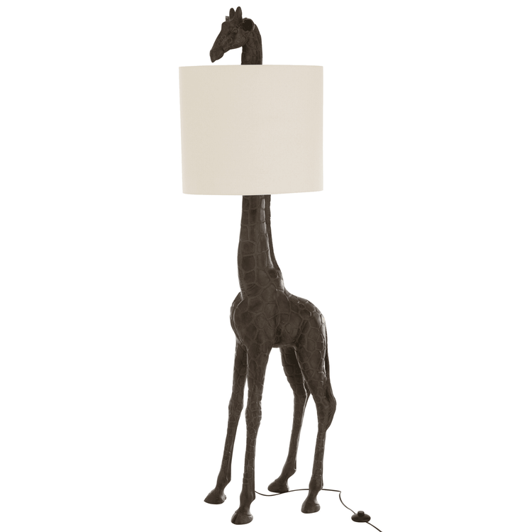 Lamp Giraffe Poly Dark Brown , Vloerlamp , J-Line , livinglovely.nl