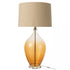 Lamp Glas Amber - Tafellamp - J-Line - livinglovely.nl