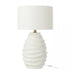 Lamp Golf Keramiek Wit - Tafellamp - J-Line - livinglovely.nl