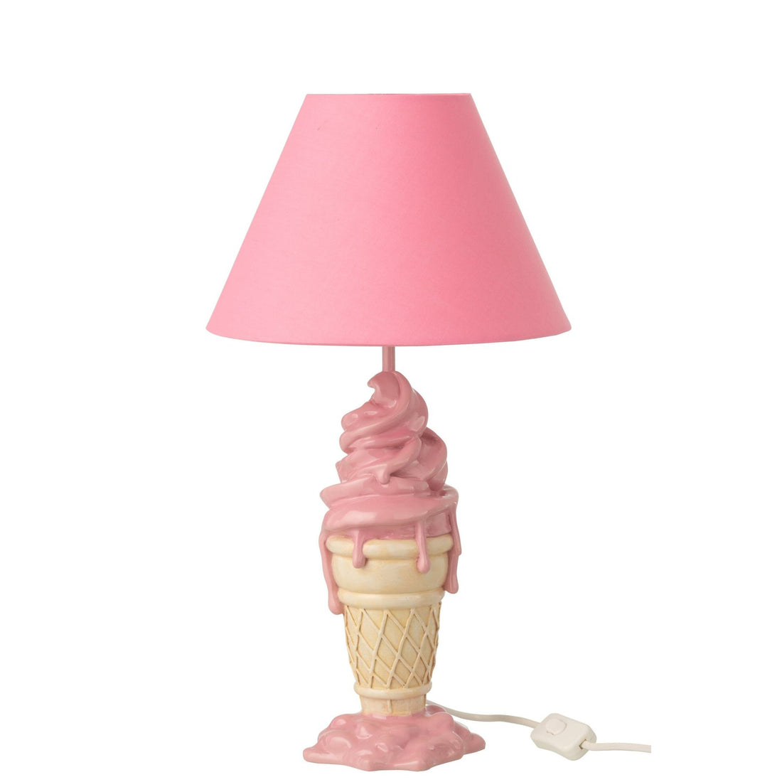 Lamp Ijsje Polyresin Roze/Beige J-Line