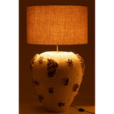 Lamp + Kap Jilly Terracotta Wit/Bruin
