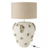 Lamp + Kap Jilly Terracotta Wit/Bruin - Tafellamp - J-Line - livinglovely.nl