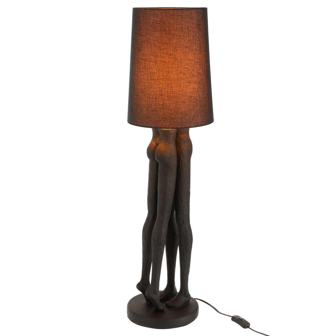 Lamp Koppel Poly Zwart - Tafellamp - J-Line - livinglovely.nl