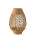 Lamp Metaal Getwist Donker Naturel Large - Tafellamp - J-Line - livinglovely.nl