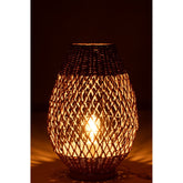 Lamp Metaal Getwist Donker Naturel Large