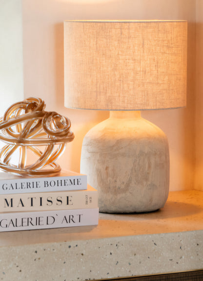 Lamp Mia Terracotta Small J-Line - Tafellamp - J-Line - livinglovely.nl