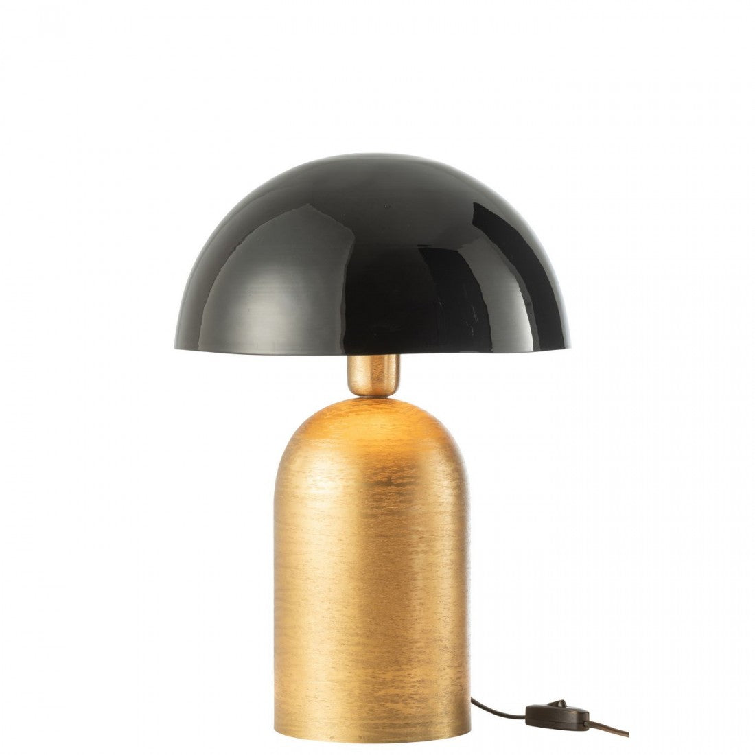 Lamp Mush Metaal Goud/Zwart - Tafellamp - J-Line - livinglovely.nl