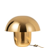 Lamp Paddenstoel Ijzer Goud Small , Tafellamp , J-Line , livinglovely.nl