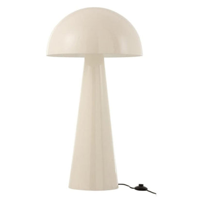 Lamp Paddenstoel Metaal Blinkend Wit Extra Large - Tafellamp - J-Line - livinglovely.nl