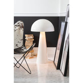 Lamp Paddenstoel Metaal Blinkend Wit Extra Large J-Line