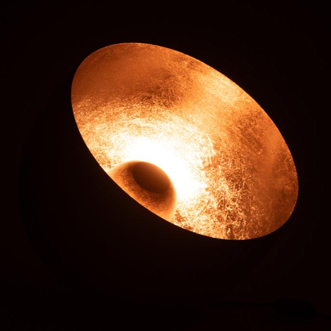 Lamp Rond Metaal Goud - Tafellamp - J-Line - livinglovely.nl