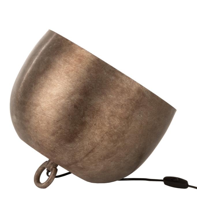 Lamp Rond Metaal Goud - Tafellamp - J-Line - livinglovely.nl