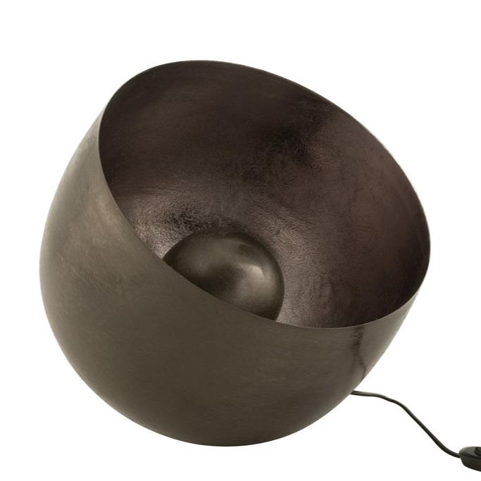 Lamp Rond Metaal Zwart - Tafellamp - J-Line - livinglovely.nl