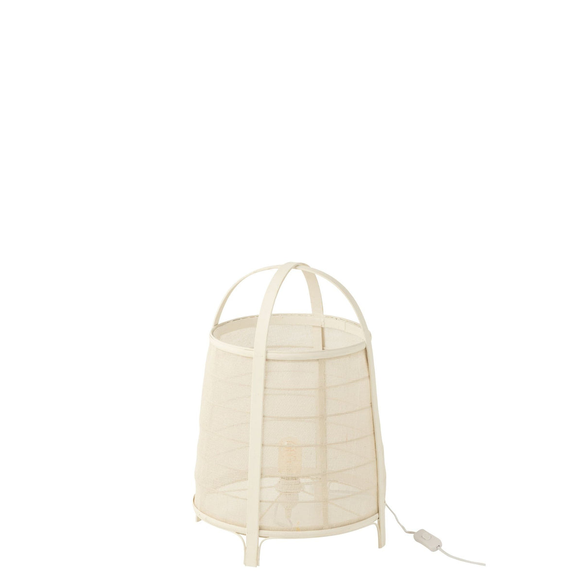 Lamp Rya Katoen/Bamboe Wit Large