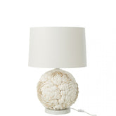 Lamp Schelp Wit Large - Tafellamp - J-Line - livinglovely.nl
