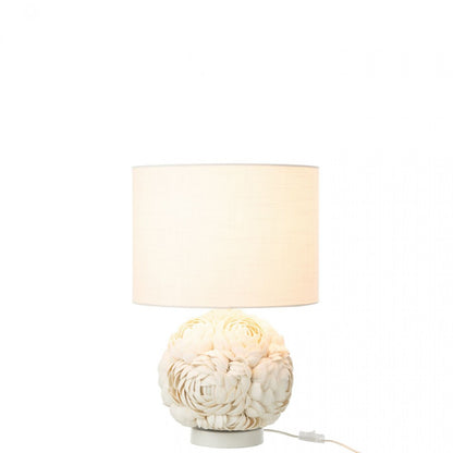Lamp Schelp Wit Small - Tafellamp - J-Line - livinglovely.nl