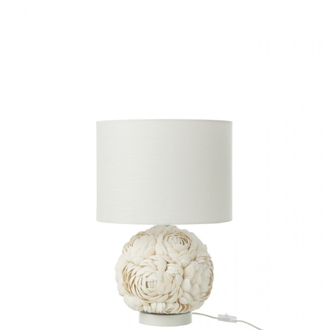 Lamp Schelp Wit Small - Tafellamp - J-Line - livinglovely.nl