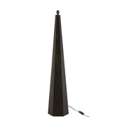 Lampvoet Octogonaal Loofhout Zwart - Vloerlamp - J-Line - livinglovely.nl