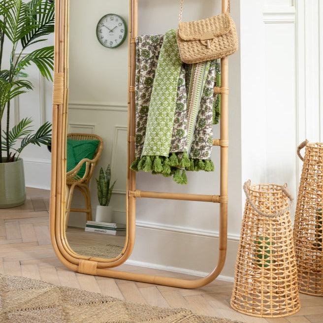 Lantaarn Anais Rotan Natural Large - Lantaarn - J-Line - livinglovely.nl