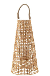 Lantaarn Anais Rotan Natural Large - Lantaarn - J-Line - livinglovely.nl