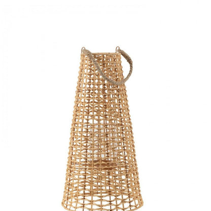 Lantaarn Anais Rotan Natural Large - Lantaarn - J-Line - livinglovely.nl