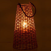 Lantaarn Anais Rotan Natural Small - Lantaarn - J-Line - livinglovely.nl