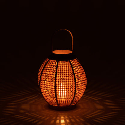 Lantaarn Bamboo Naturel - Lantaarn - J-Line - livinglovely.nl