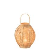 Lantaarn Bamboo Naturel - Lantaarn - J-Line - livinglovely.nl