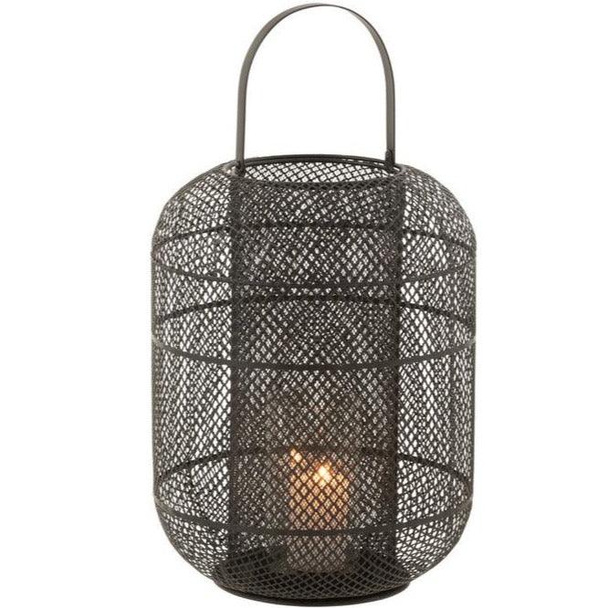 Lantaarn Donny Ijzer Zwart - Lantaarn - J-Line - livinglovely.nl