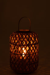 Lantaarn Garden Bamboe Natural - Lantaarn - J-Line - livinglovely.nl