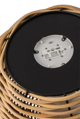 Lantaarn Gewoven Led Plastic Naturel Small - Lantaarn - J-Line - livinglovely.nl