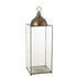 Lantaarn Hagrid Glas/Ijzer Brons Large - Lantaarn - J-Line - livinglovely.nl