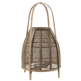 Lantaarn Kap Bamboe Natural Large - Lantaarn - J-Line - livinglovely.nl