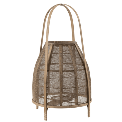 Lantaarn Kap Bamboe Natural Large - Lantaarn - J-Line - livinglovely.nl