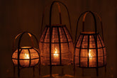 Lantaarn Kap Bamboe Natural Large - Lantaarn - J-Line - livinglovely.nl