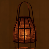 Lantaarn Kap Bamboe Natural Large - Lantaarn - J-Line - livinglovely.nl