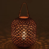 Lantaarn Lena Water Hyacinth Naturel Medium - Lantaarn - J-Line - livinglovely.nl