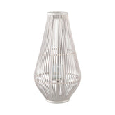 Lantaarn Lysia - 35x35x68 cm - Glas - Wit PTMD - Lantaarn - PTMD - livinglovely.nl