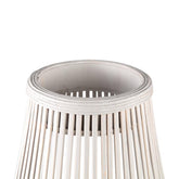 Lantaarn Lysia - 35x35x68 cm - Glas - Wit PTMD - Lantaarn - PTMD - livinglovely.nl