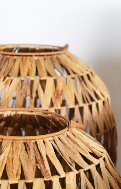 Lantaarn NORDBY - Set van 3 lantaarns - Naturel Pomax - Lantaarn - Pomax - livinglovely.nl